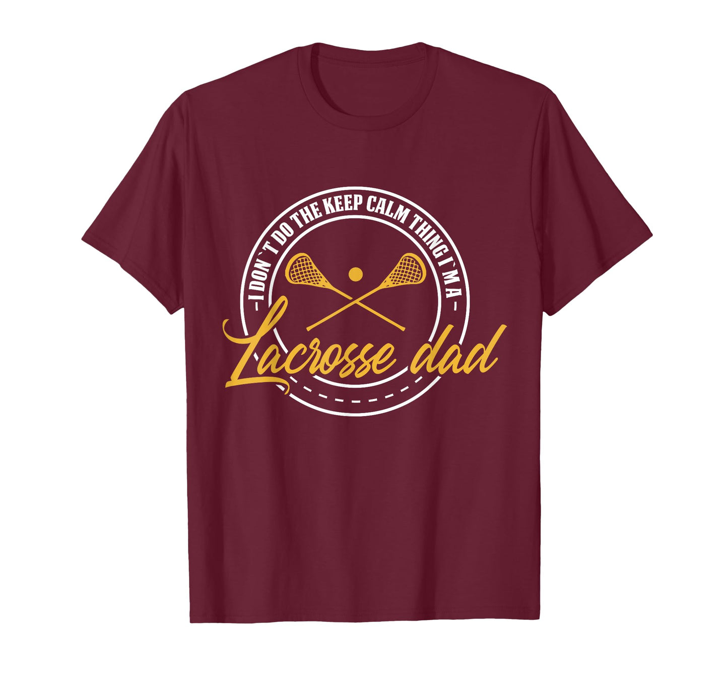 Lacrosse Player & Coach Dad Retro Lax Lover Papa Mens T-Shirt