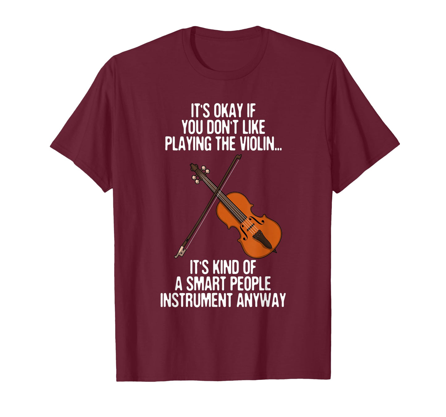 Best Violin Art for Men Women Kids Instrument Violin Player T-Shirt Small