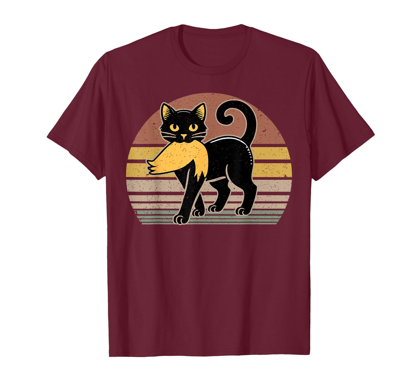 Cat Carrying Trump Hair Funny Cat Ladies For Election 2024 T-Shirt