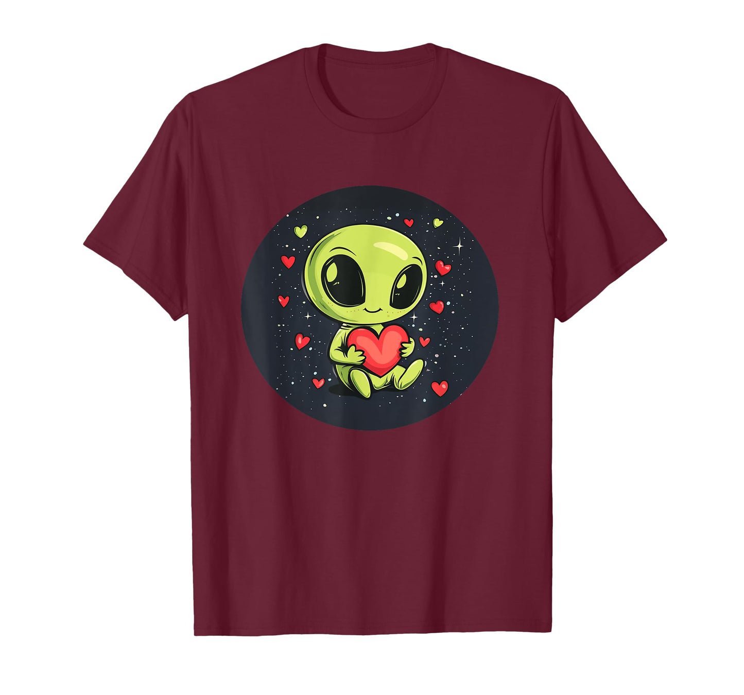 Happy Valentine's Alien for a Space and Casual Look T-Shirt