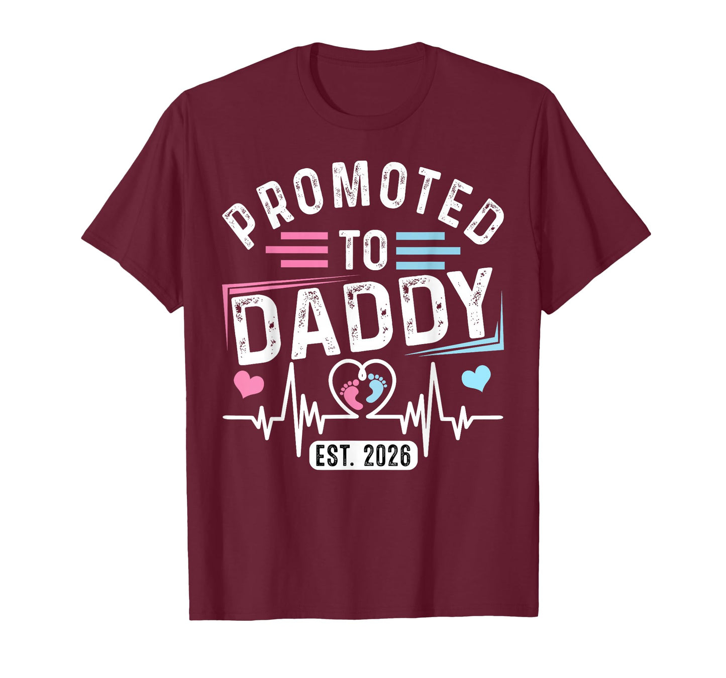 Promoted to Daddy Est. 2026 Vintage Daddy T-Shirt