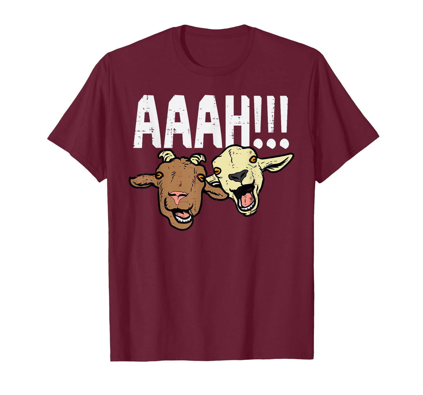 Screaming Goats Aaah Funny Bleat Farm Animal Women Men Kids T-Shirt
