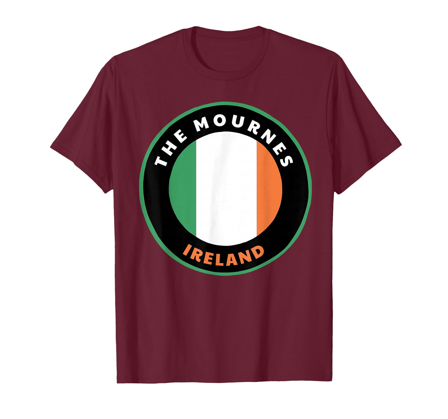 The Mournes Ireland IE Irish Heritage & Pride Flag Badge T-Shirt