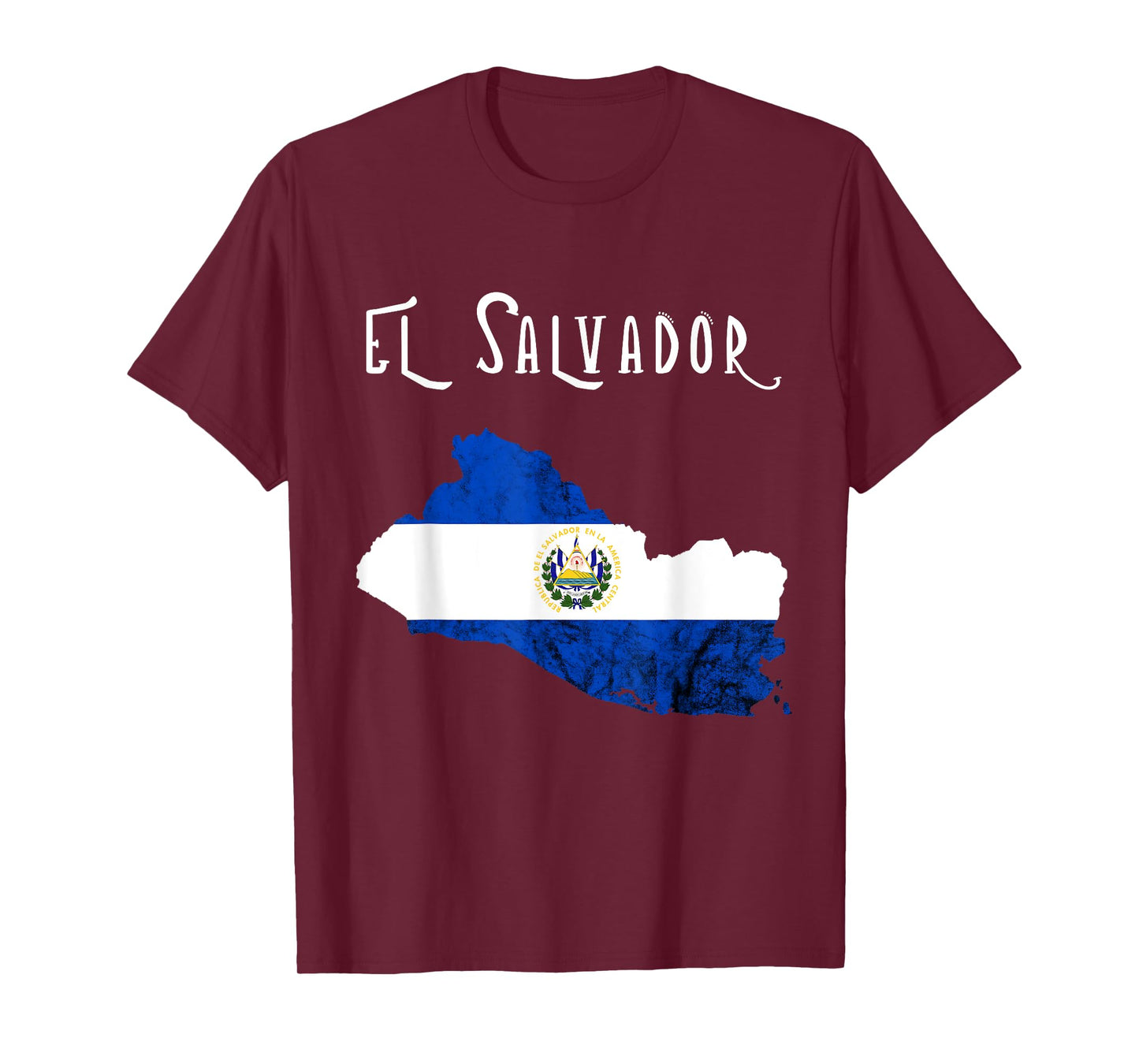 El Salvador Republica De El Salvador Map Salvadorian T-Shirt