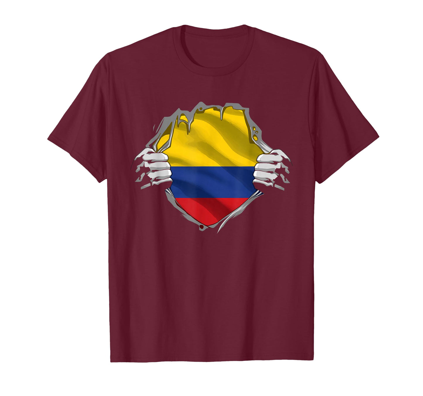 Colombia Shirt Colombian Flag Proud Colombia Country Roots T-Shirt