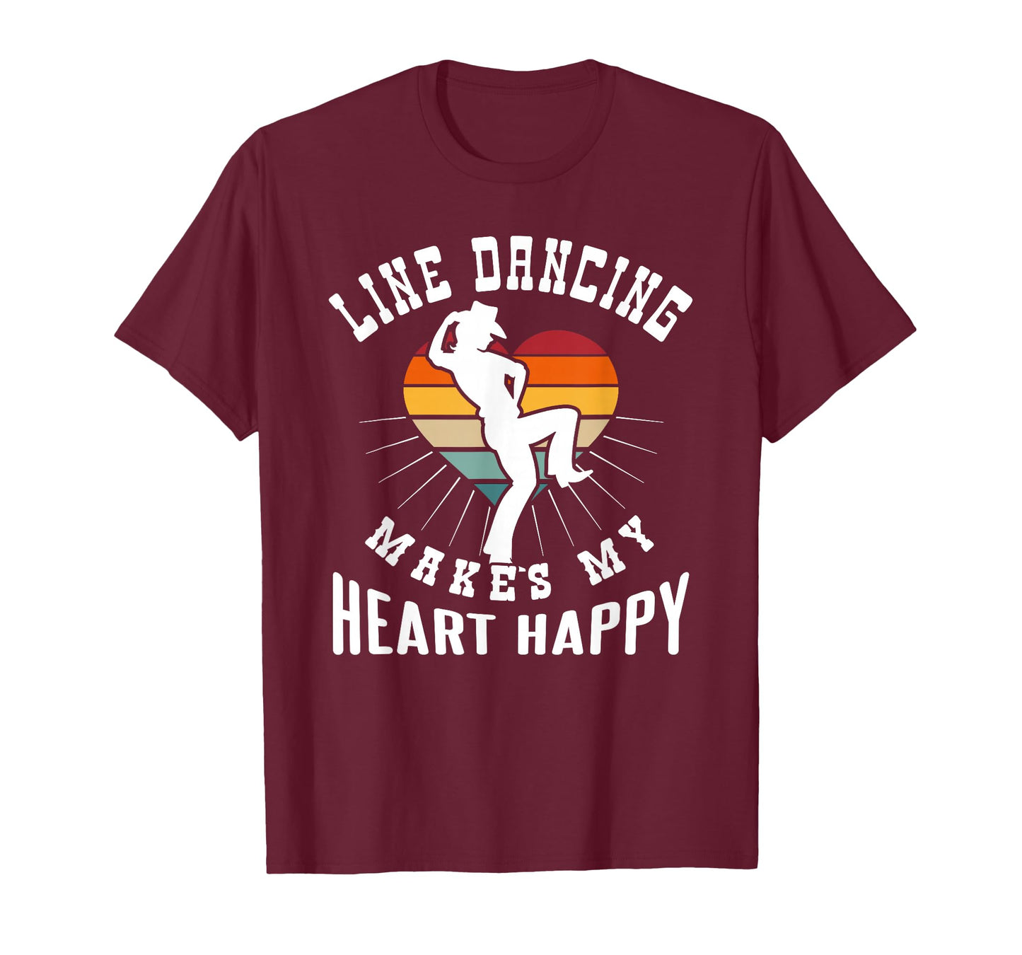 Line Dancing Makes My Heart Happy T-Shirt