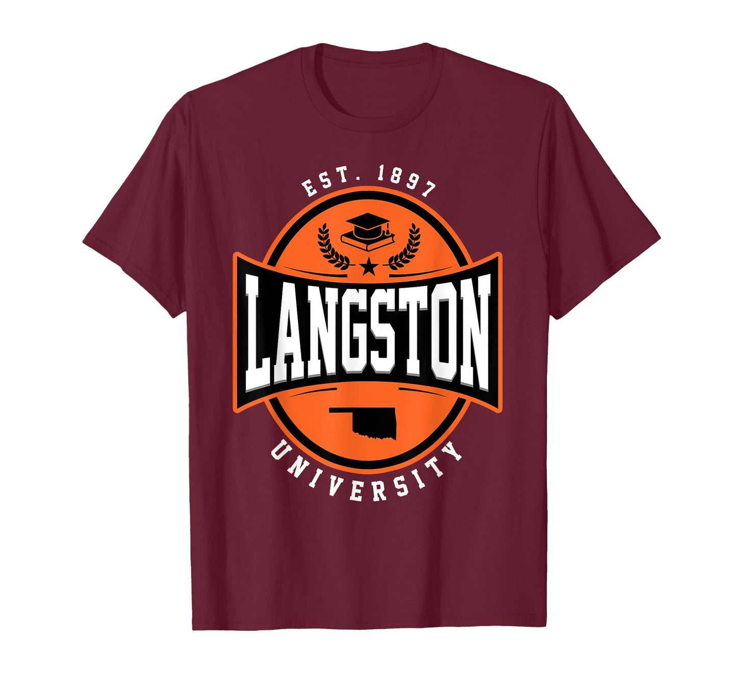 Langston University Arch Vintage Design Retro Men Women T-Shirt