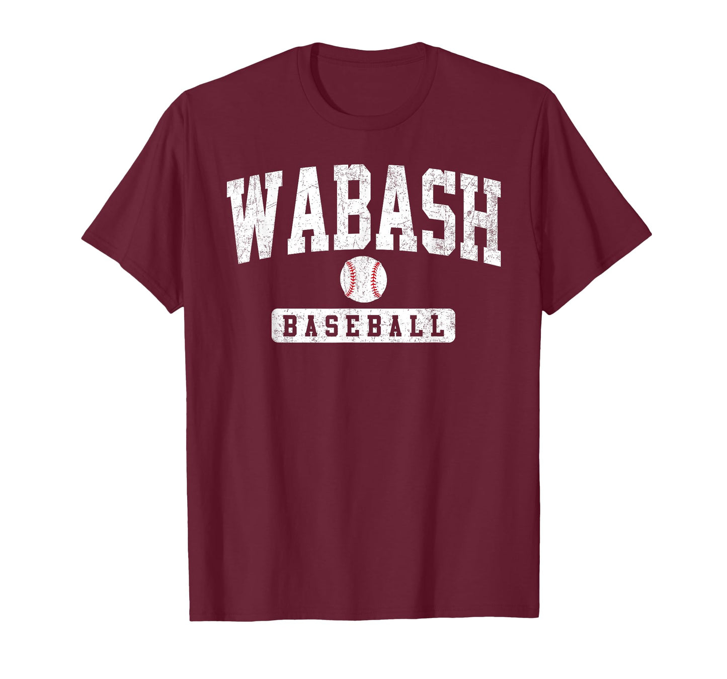 Wabash College Baseball Arch Vintage Design for Men Women T-Shirt