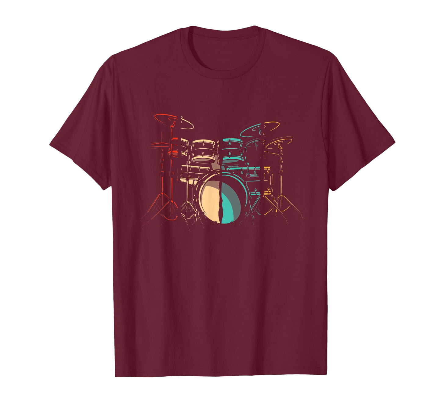 Vintage Retro Drums Drum Sticks Drumming Drummer T-Shirt