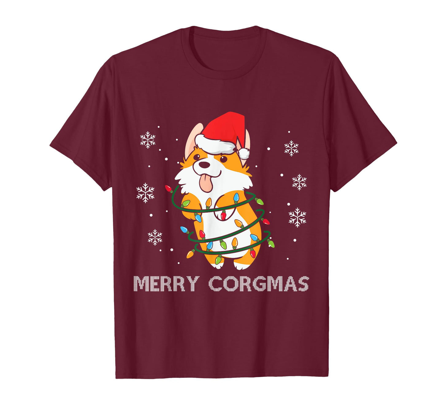Merry Corgmas Xmas Pajamas Corgi Christmas Nerdy Dog Gifts Men Women T-Shirt