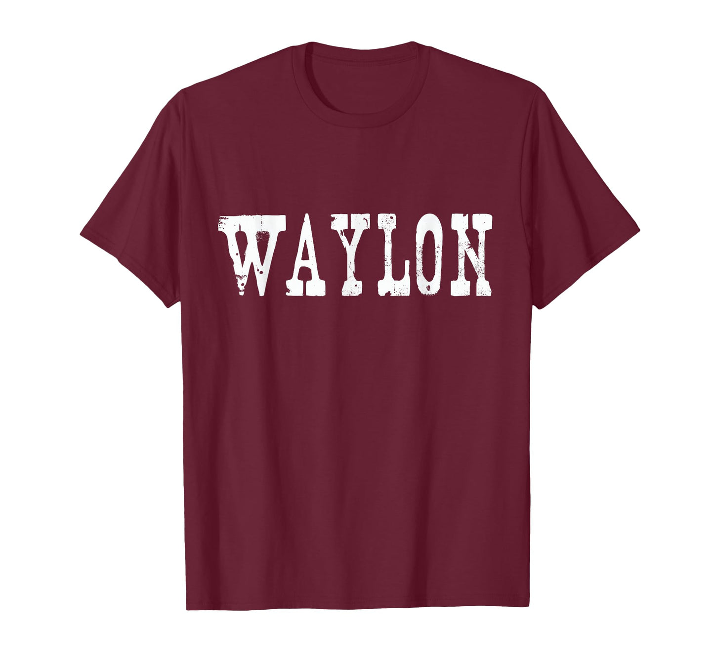 Organic Ammo Vintage Waylon Country Music T-Shirt - Unisex-Adults & Kids - Black - Small - Short Sleeve - Crew Neck - Classic Fit