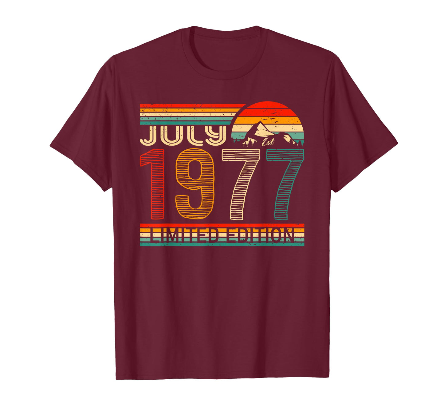 July 1977 Limited Edition Classic 1977 Year Vintage Birthday T-Shirt