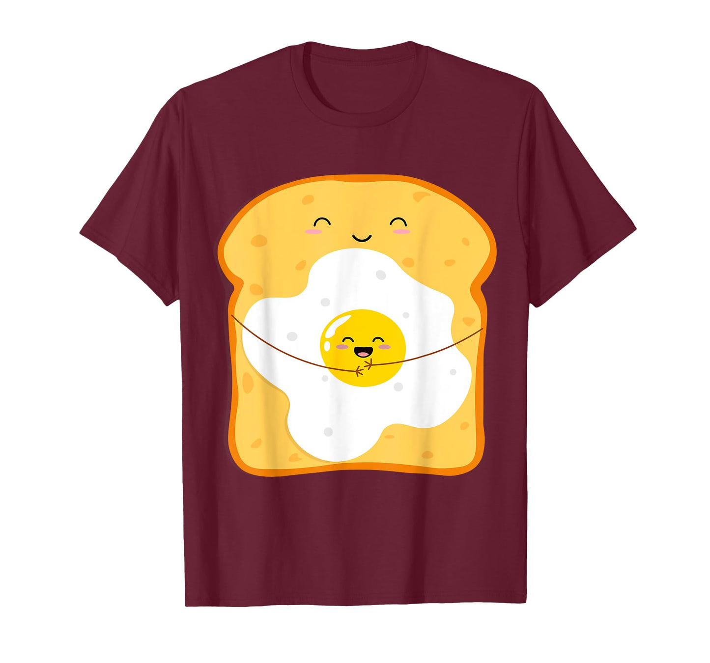Funny Japanese Kawaii Egg Bread Cute Kawaii Breakfast Anime T-Shirt