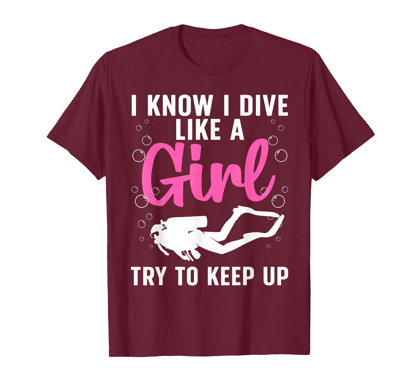 Cool Scuba Diving for Women Girls Rescue Diver Ocean Divers T-Shirt