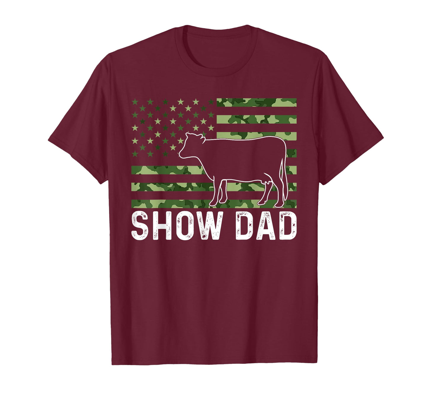 Livestock Show Steer Show Dad T-Shirt