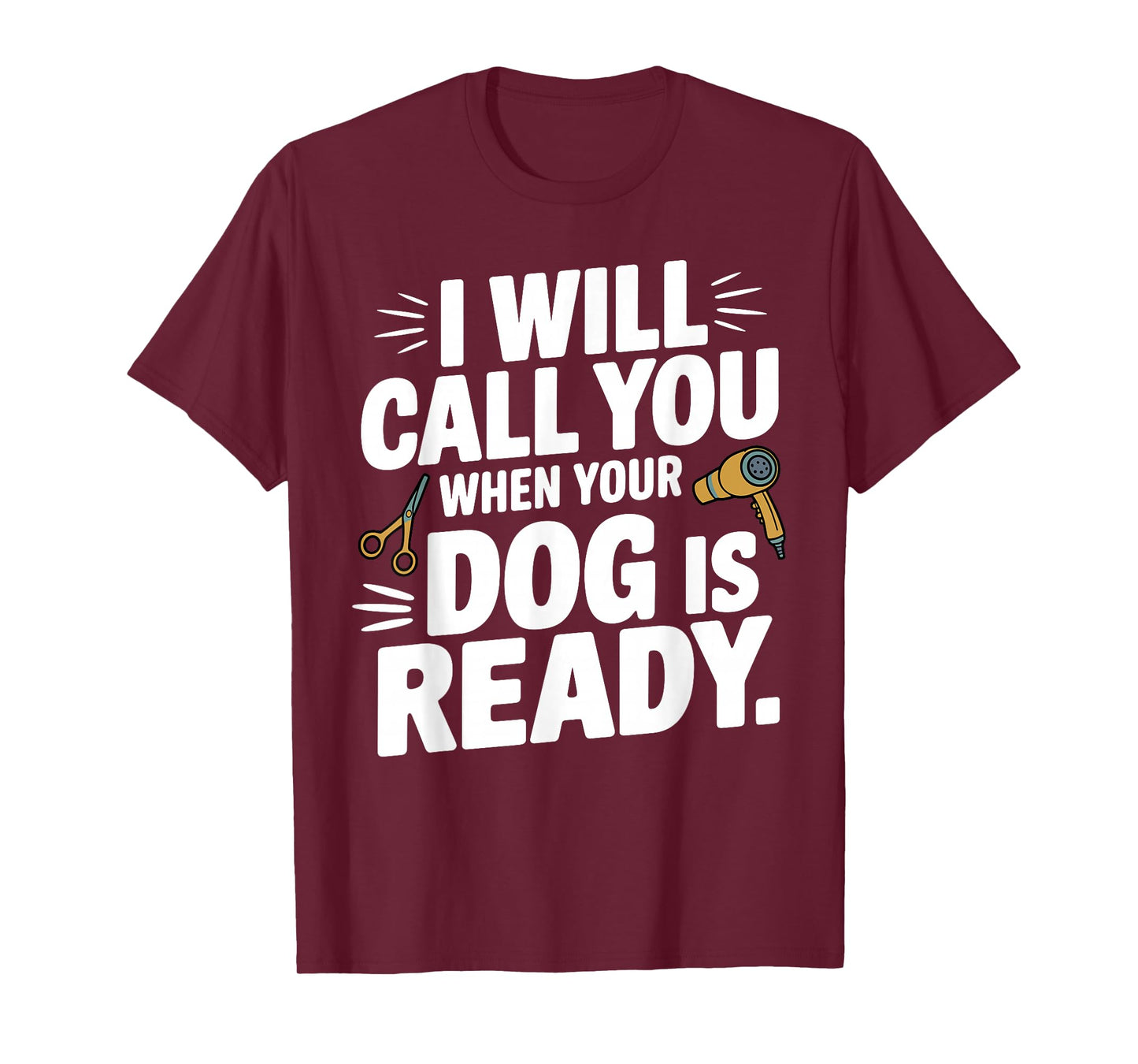 Cool Dog Groomer Art for Men Women Dog Grooming Pet Groomer T-Shirt