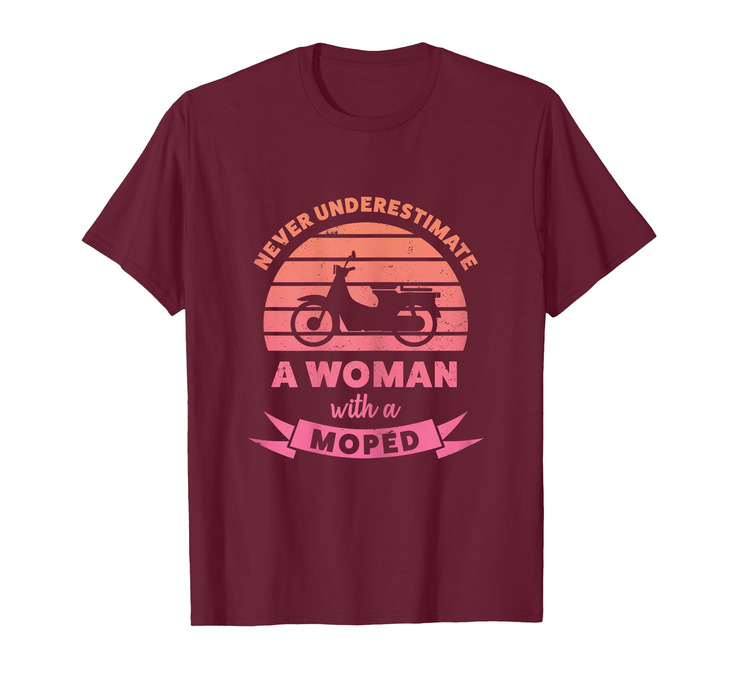 Woman with a Moped Funny Gifts Wife T-Shirt