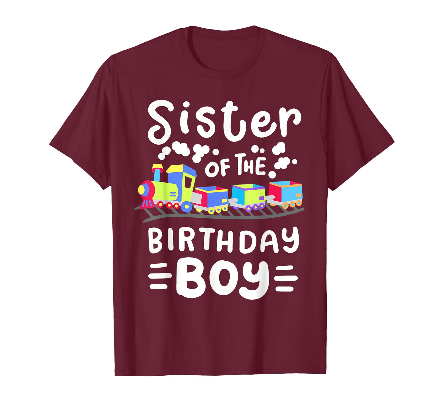 Sister of the Birthday Boy Choo Choo Train Family Matching T-Shirt