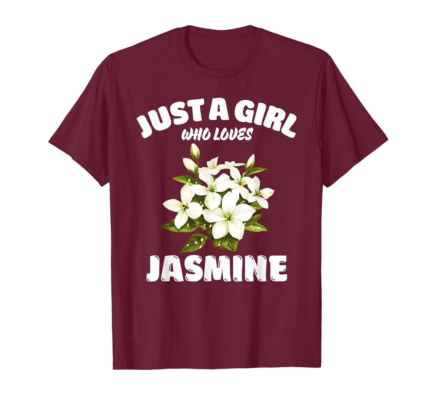 Just A Girl Who Loves Jasmine, Jasmine Flowers Lover T-Shirt