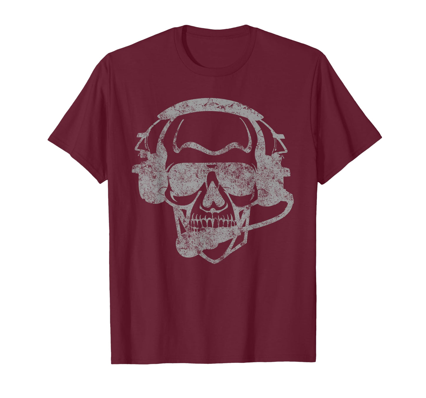 Pilot Skull Halloween Avgeek Aviation Pilot T-Shirt