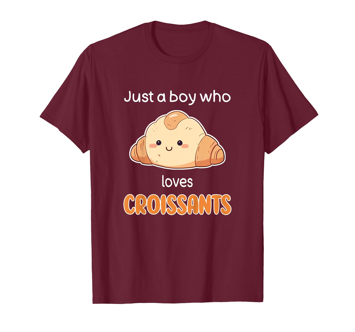 Kids Croissant Shirt Boys I Love Croissants Kids Croissant Lover T-Shirt