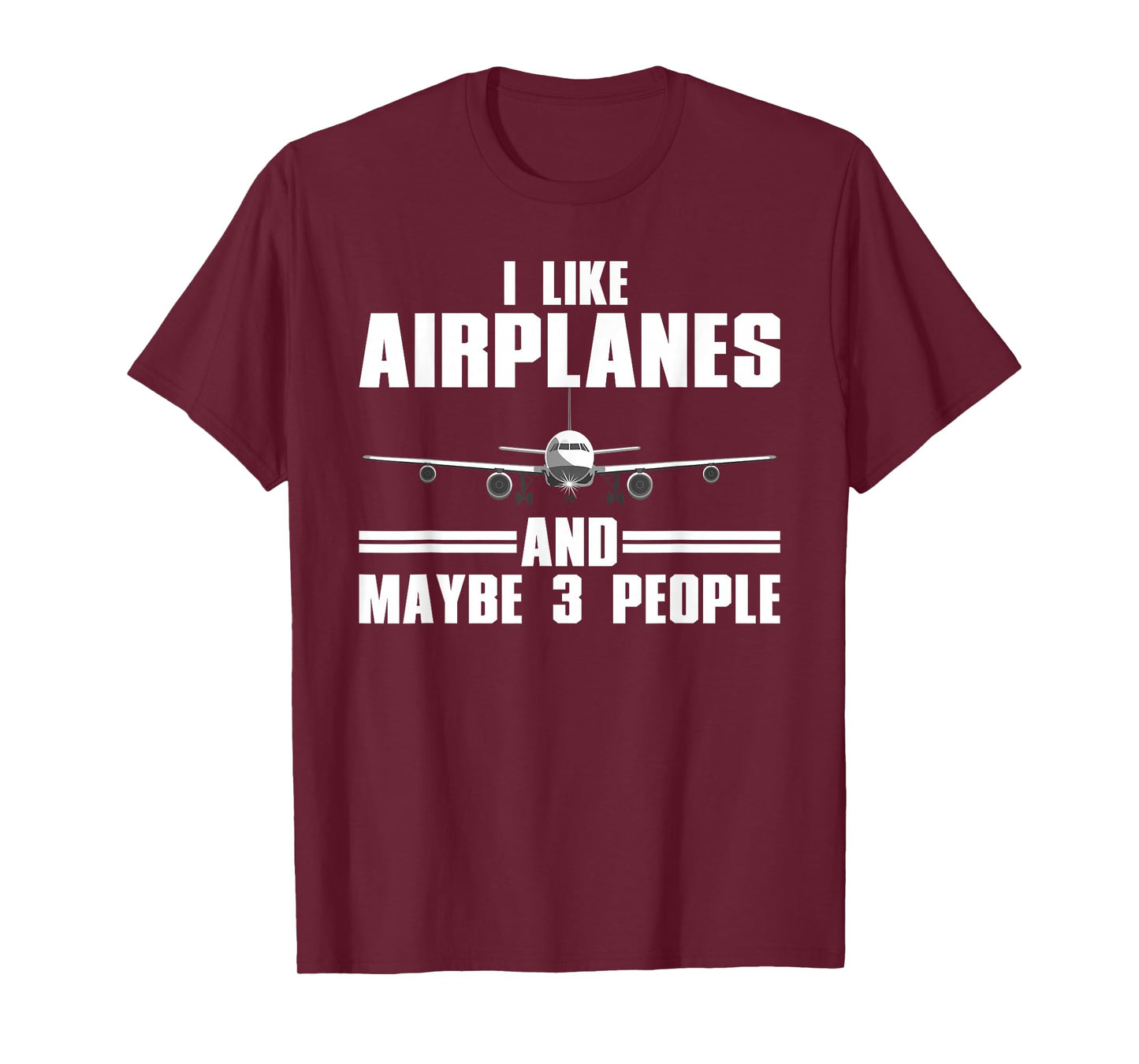 Funny Airplane Design for Men Women Aviation Aviator Pilot T-Shirt Small