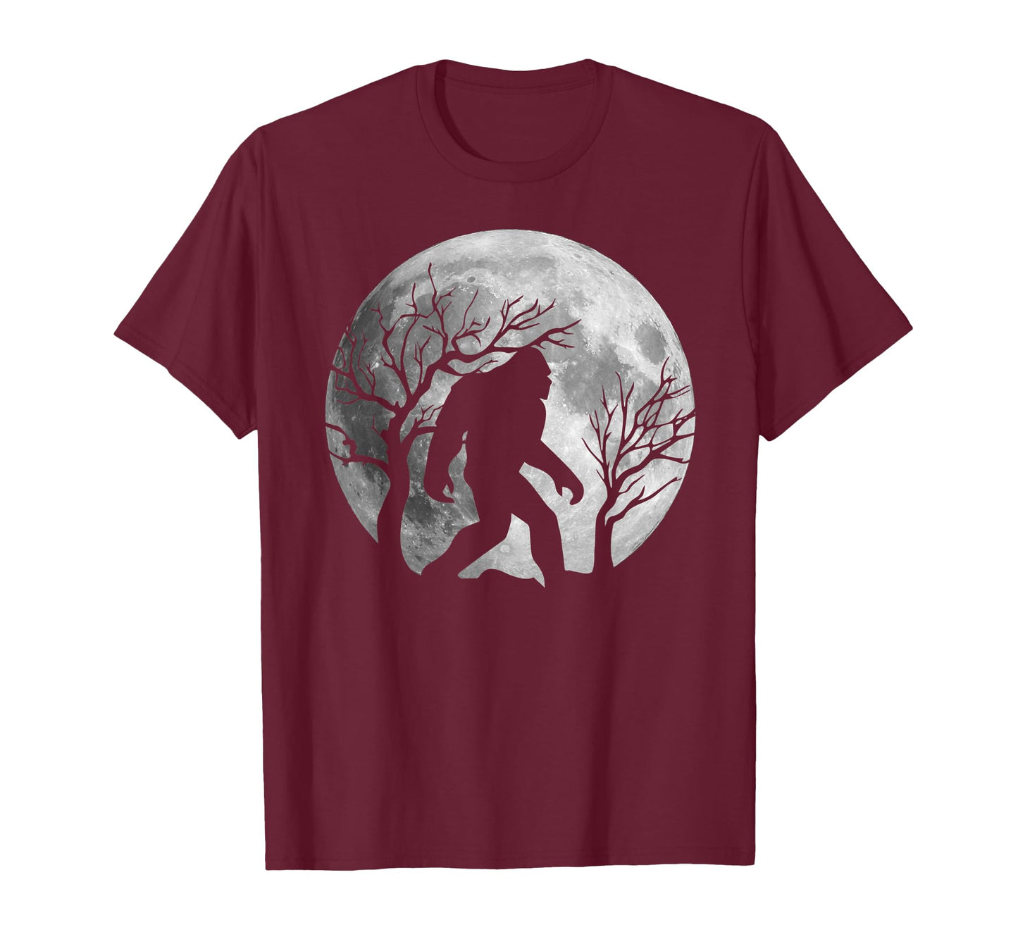 Bigfoot Halloween Sasquatch Full moon Yeti Funny T-Shirt