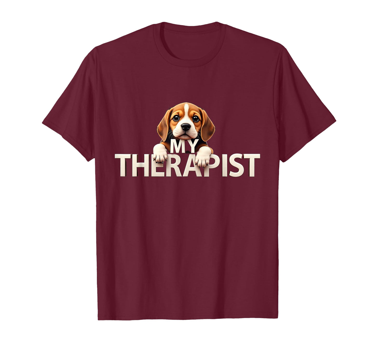 Funny Beags Puppy My Therapist Beagle Dog T-Shirt