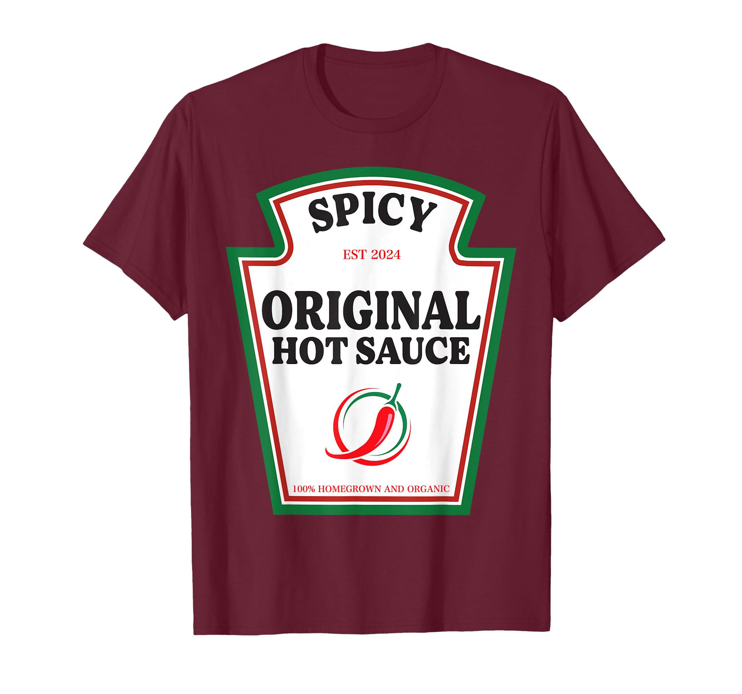 Spicy Original Hot Sauce Condiment Costume Party Matching T-Shirt