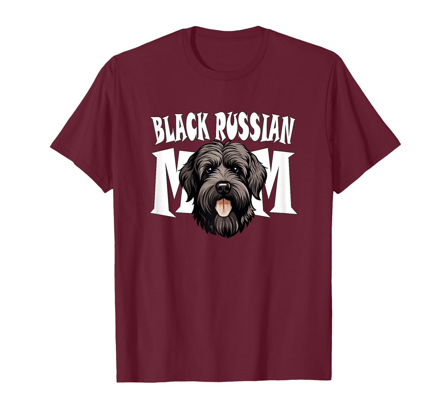 Black Russian Terrier Mom Cute BRT Dog Mother Women T-Shirt