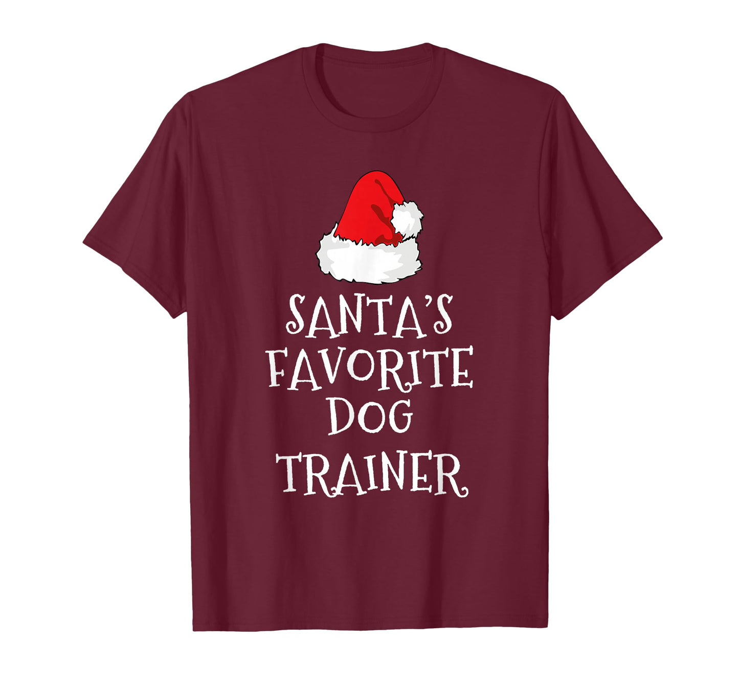 Santa's Favorite Dog Trainer Christmas Funny Xmas Training T-Shirt