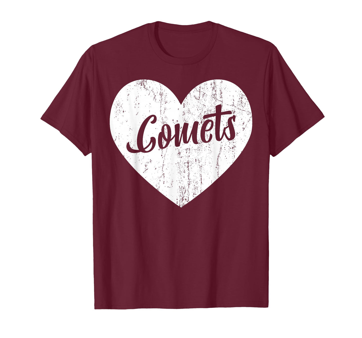 Comets School Sports Fan Team Spirit Mascot Heart Gift T-Shirt