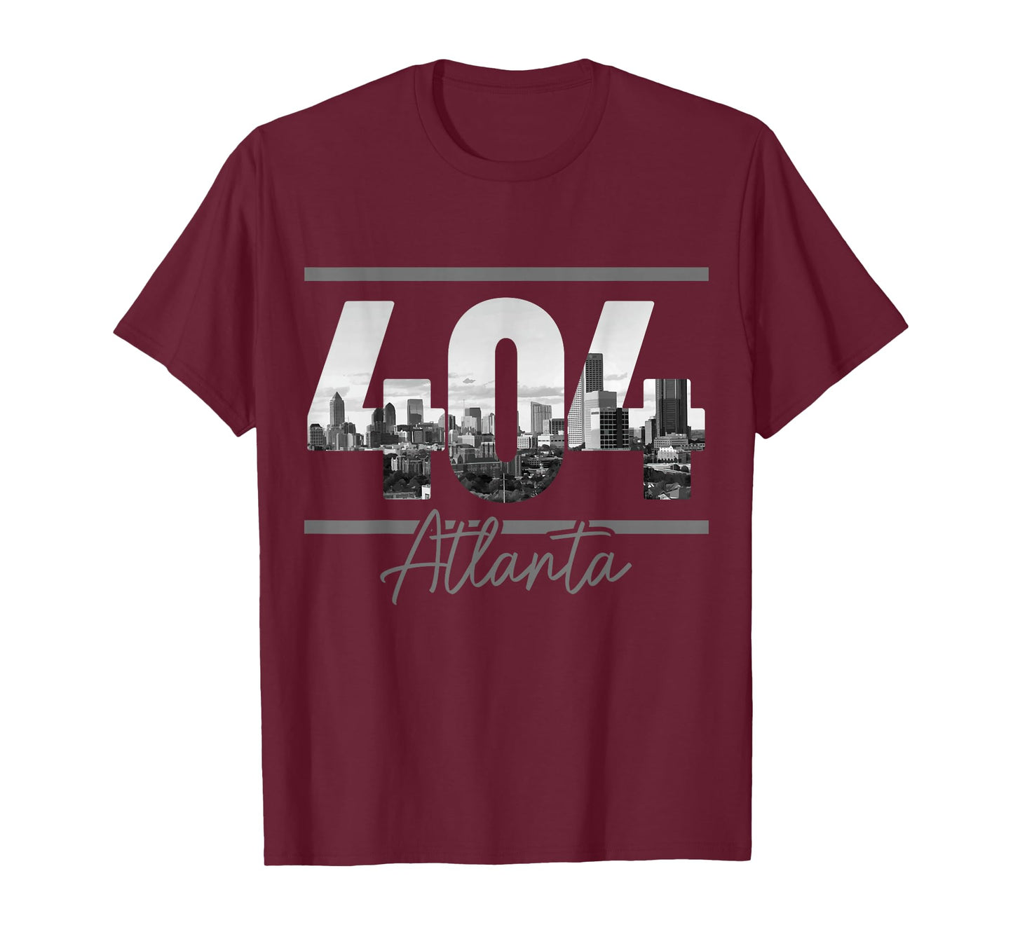 Atlanta 404 Area Code Skyline ATL Georgia Vintage T-Shirt