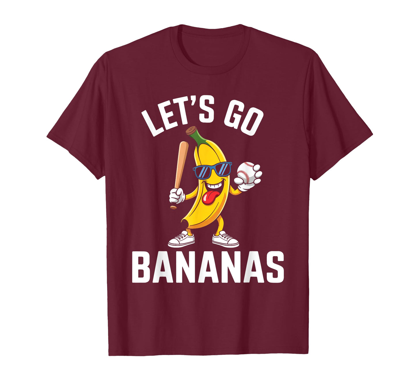 Funny Let's Go Bananas Cute Banana Fruit Lover Game Day Kids T-Shirt
