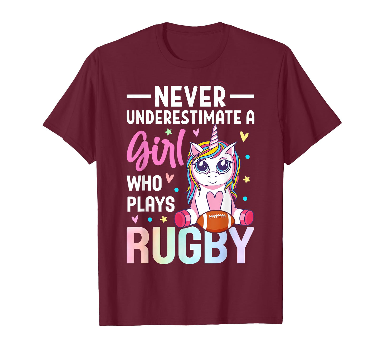 A Girl Who Plays Rugby Rugby Girl Female Rugby Player T-Shirt