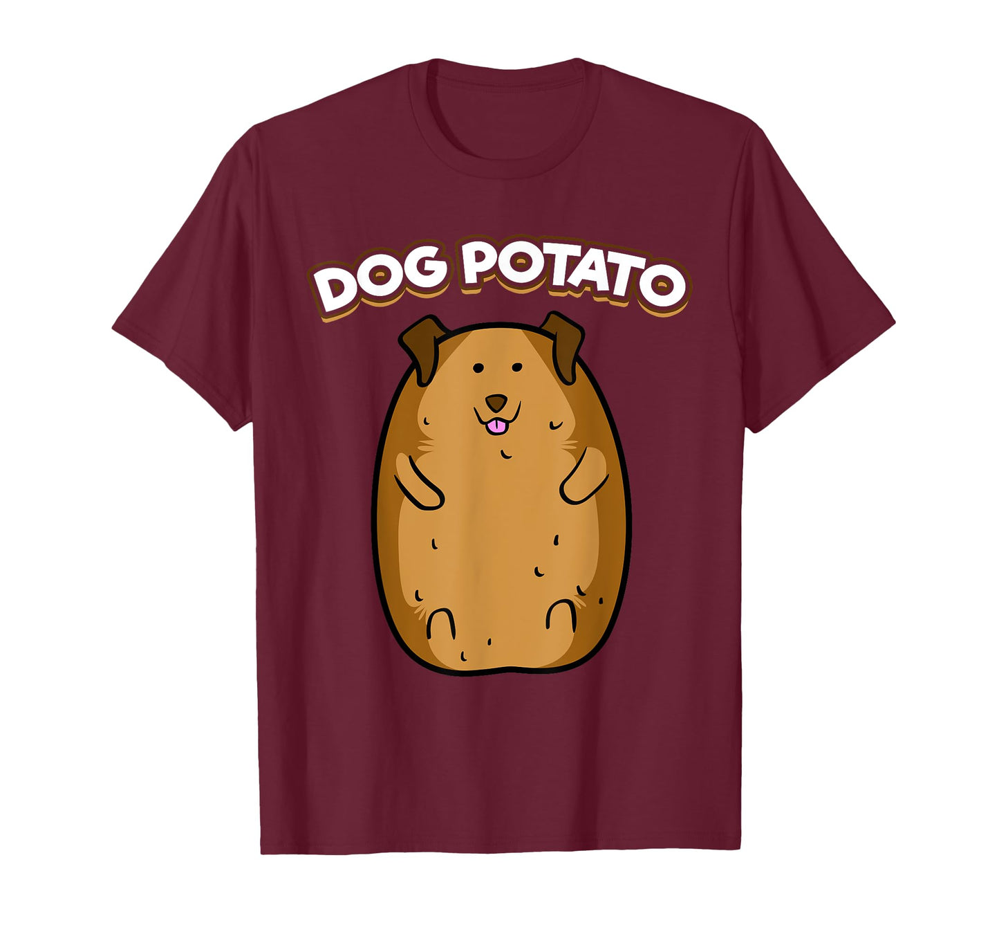 Dog Potato T-Shirt Funny Cute Fat Potato Canine Animal Tee T-Shirt for Men Women Girls Kids