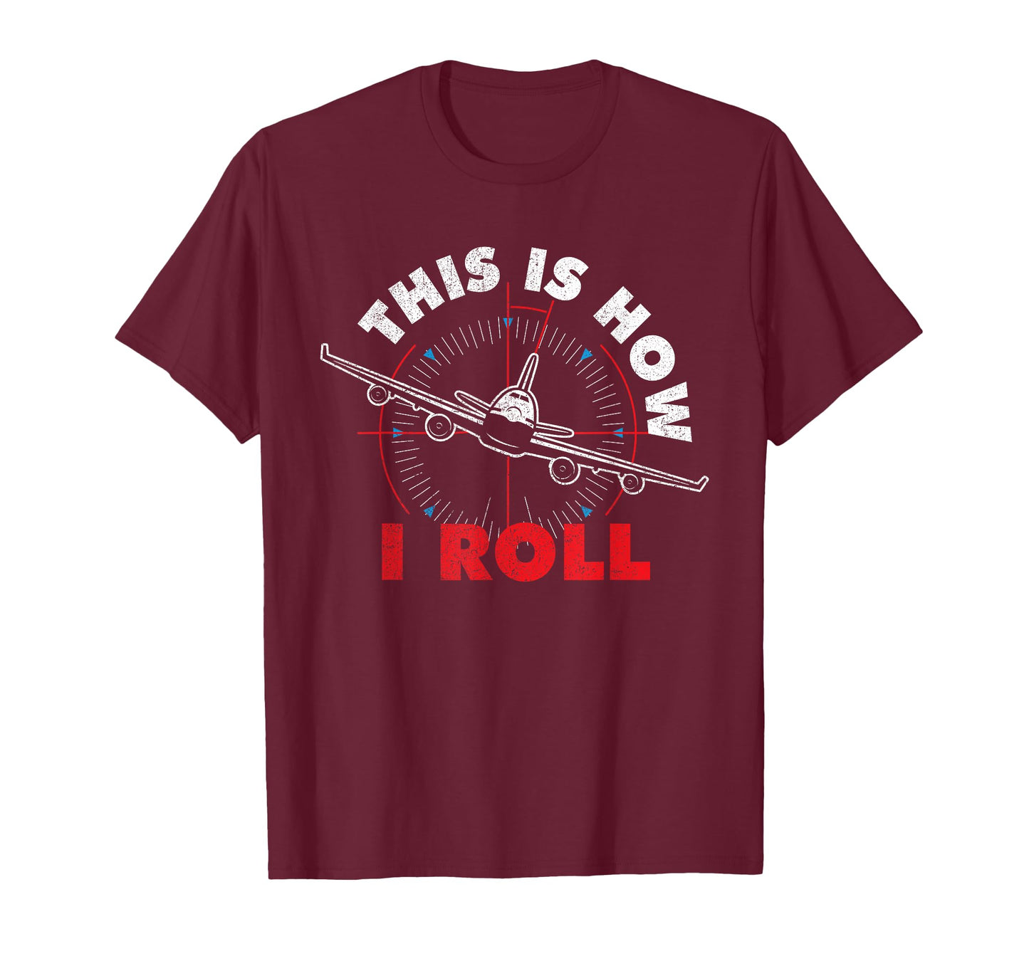 Airline Pilot Shirts Is How I Roll - Airline Pilot Aviator Aircraft Lover T-Shirt Black