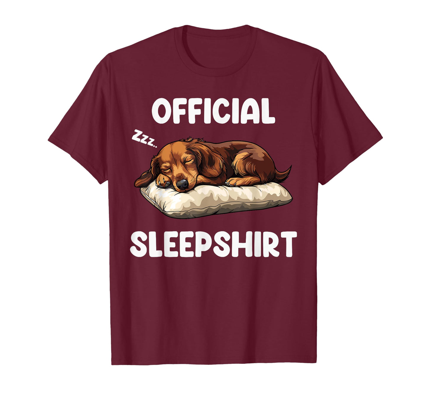 Official Dachshund Sleepshirt Dog Lover Nightgown Sleepwear Men Women Girls Kids T-Shirt
