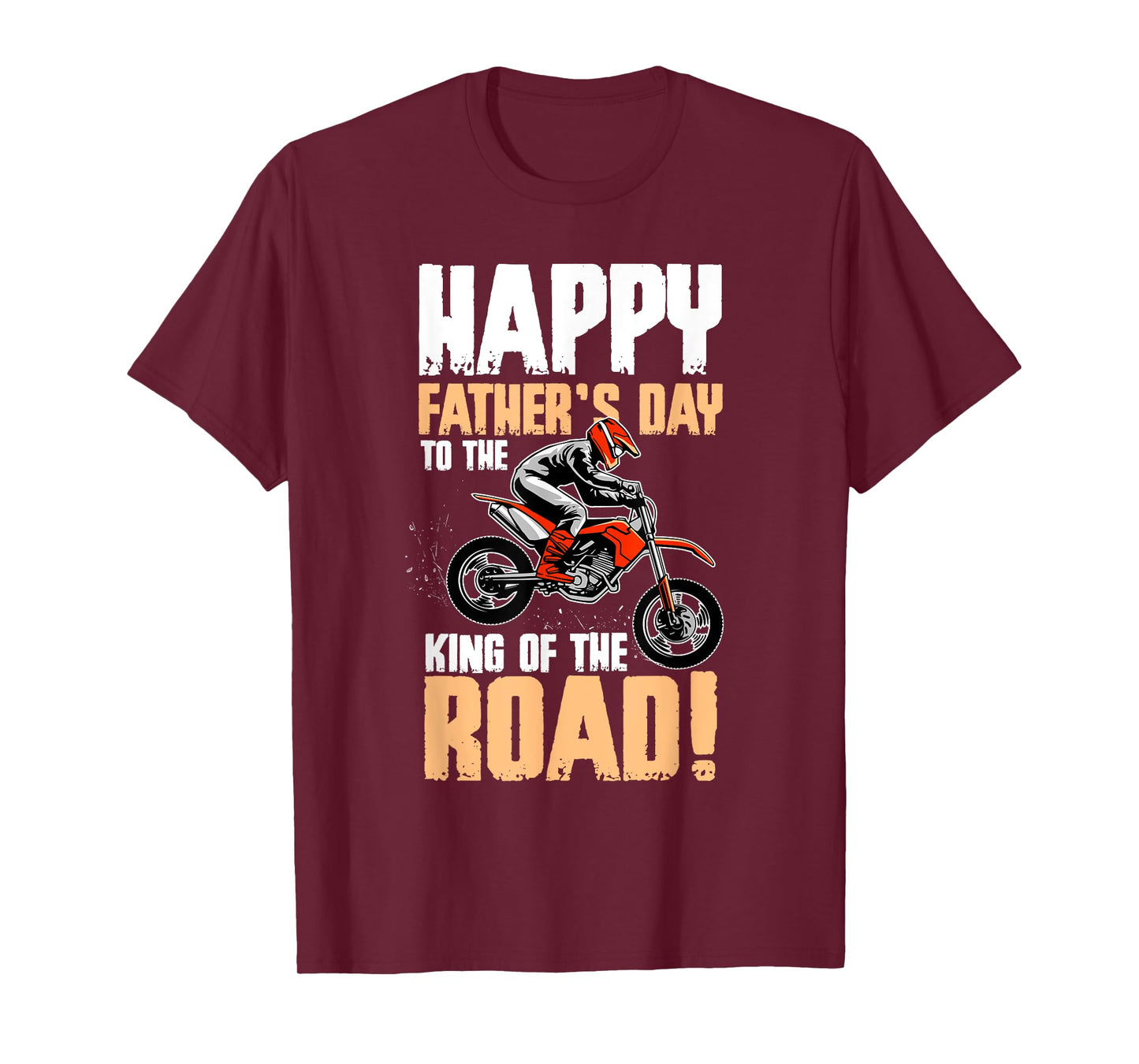 Dirt Bike Dad Fathers Day Cool Motocross Biker Papa Men T-Shirt