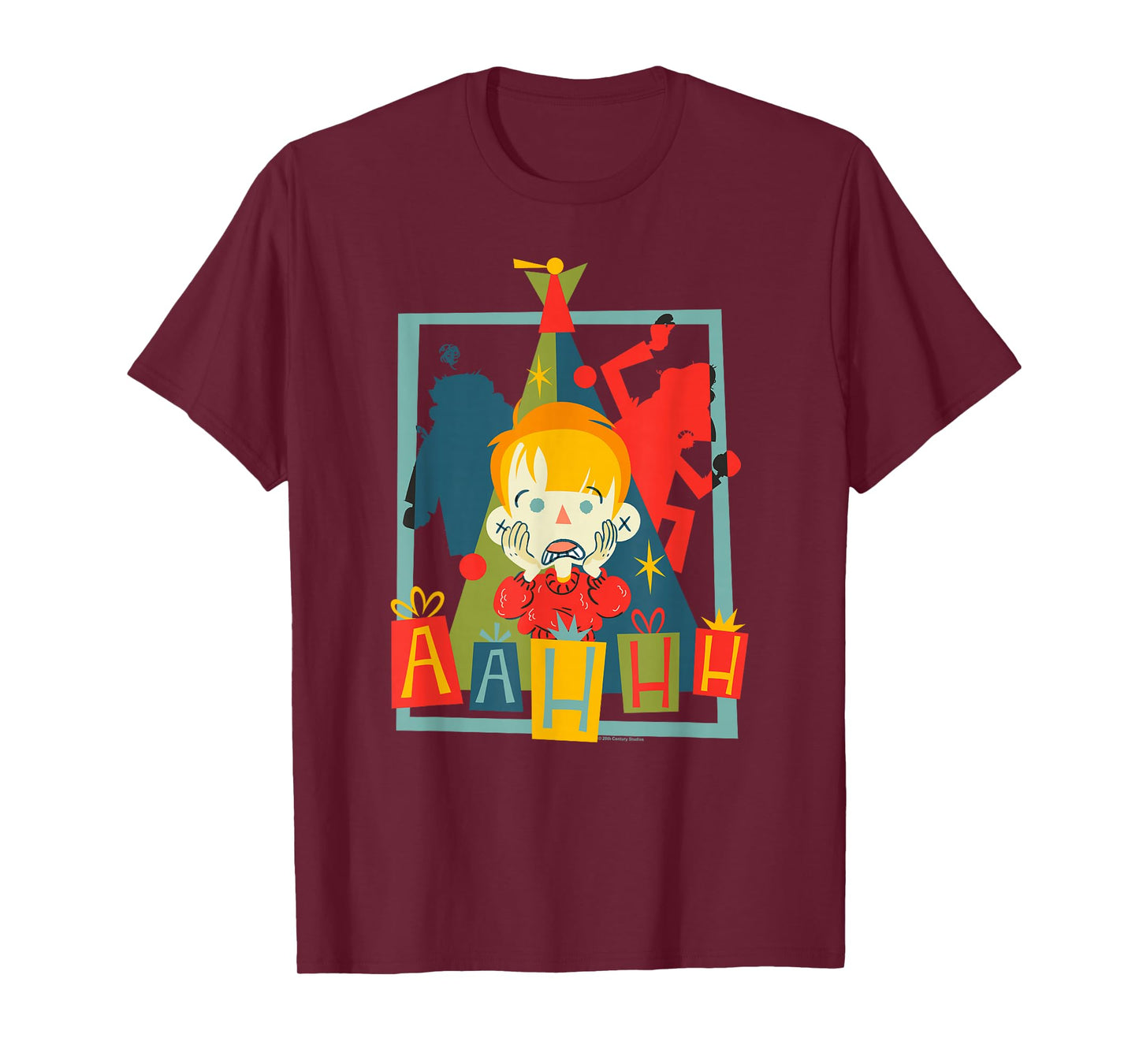 Home Alone Christmas Kevin McCallister Screaming Poster T-Shirt