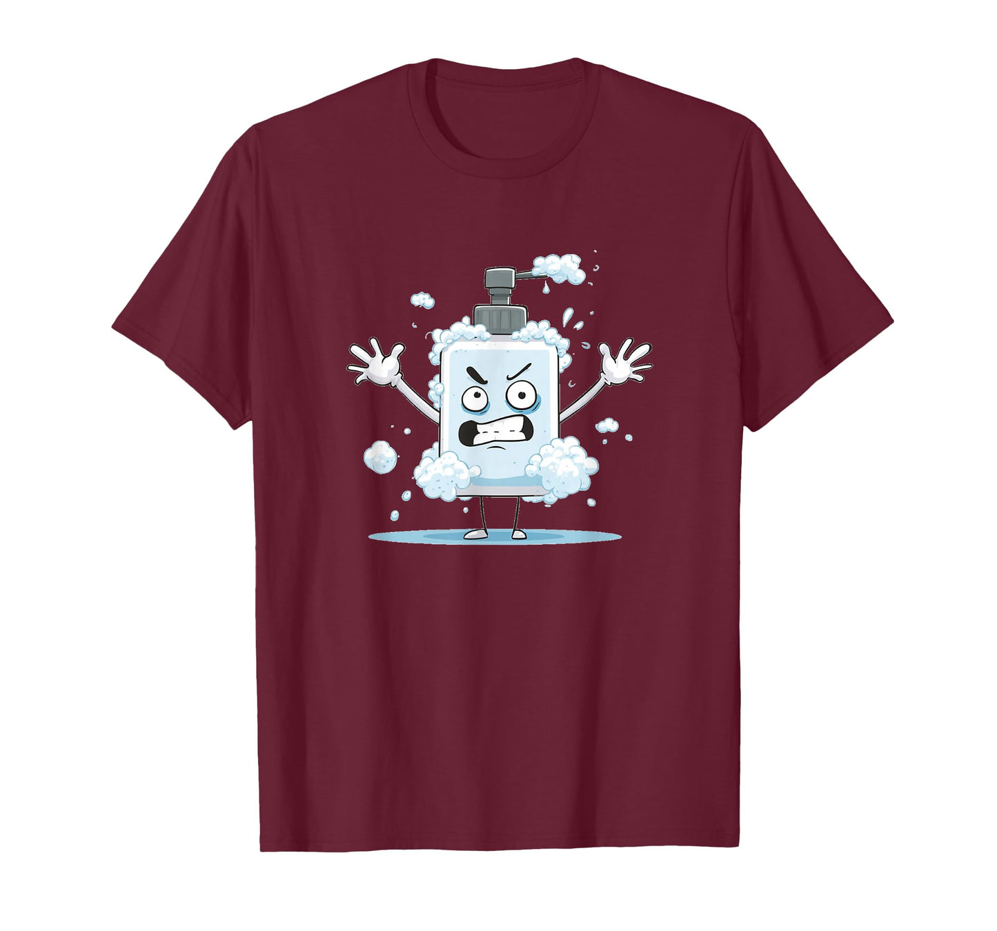 Funny Freaking Out Soap Dispenser with Foam Costume T-Shirt