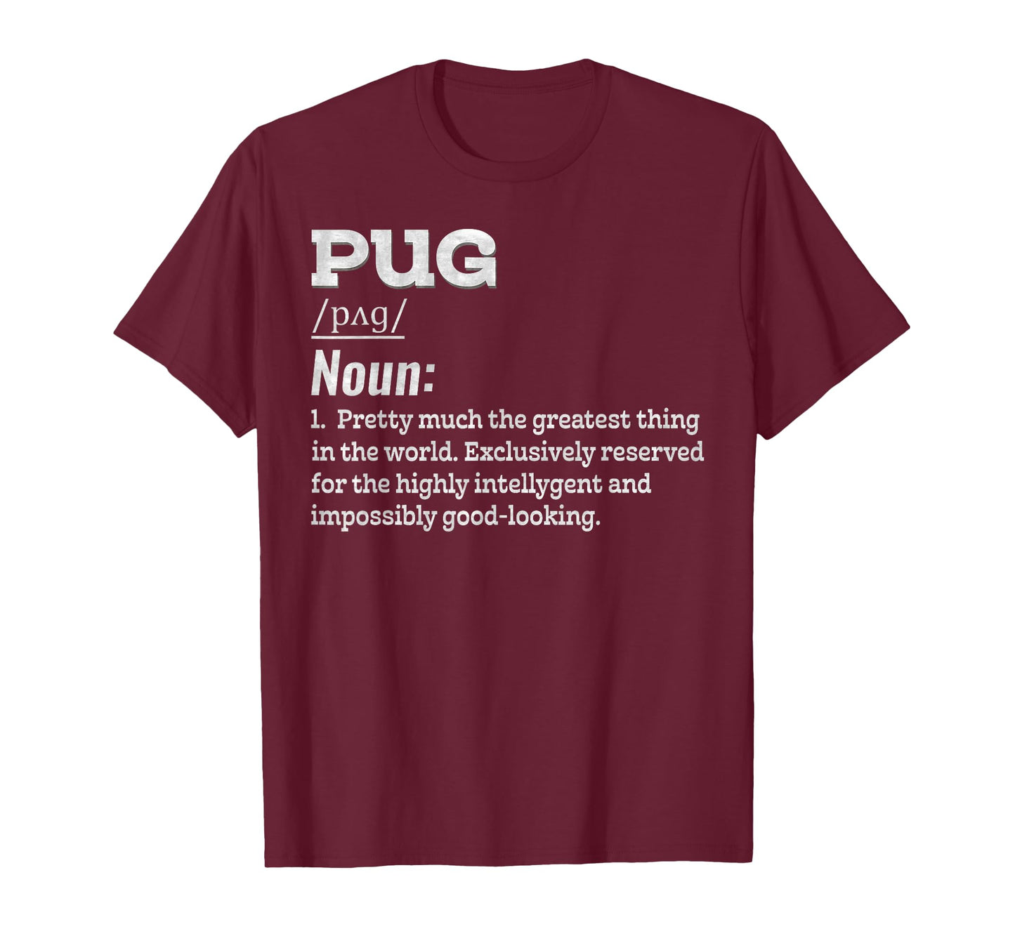 Pug Dog Definition Funny Pug Dog Owner Lover T-Shirt