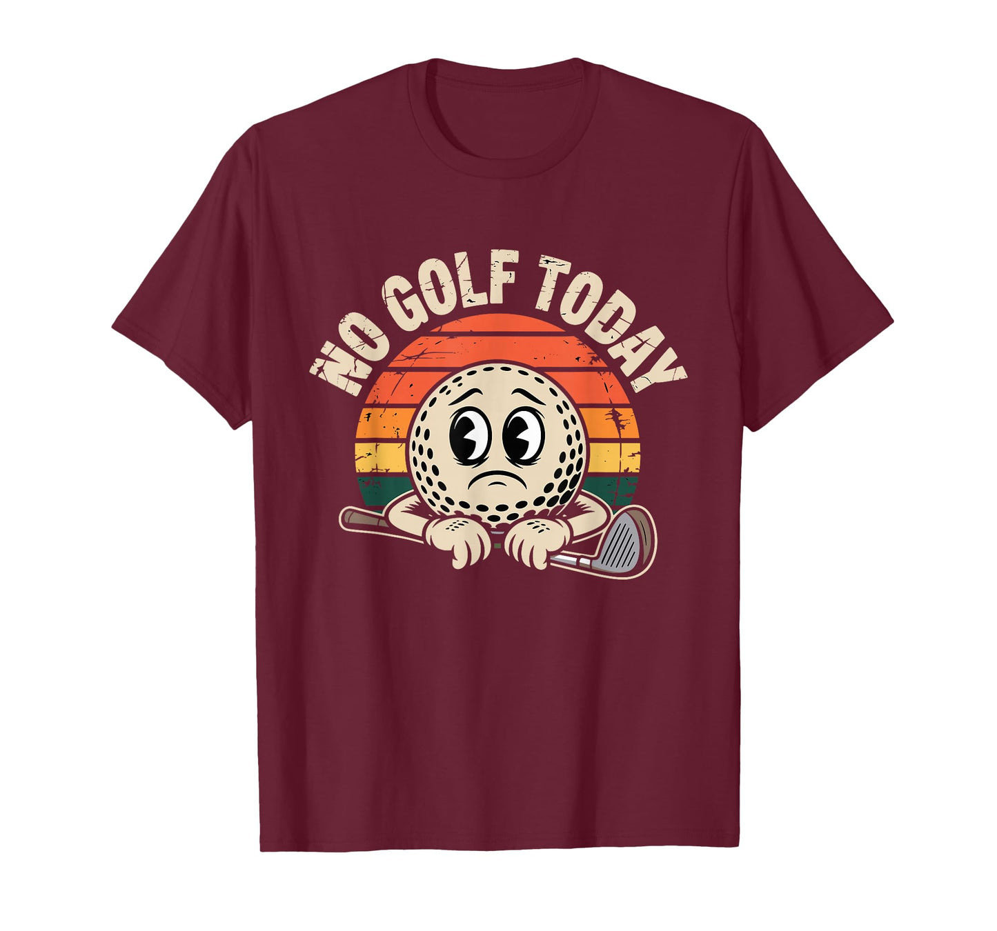 No Golf Today Stickman Design for Golf Lovers and Golfer T-Shirt
