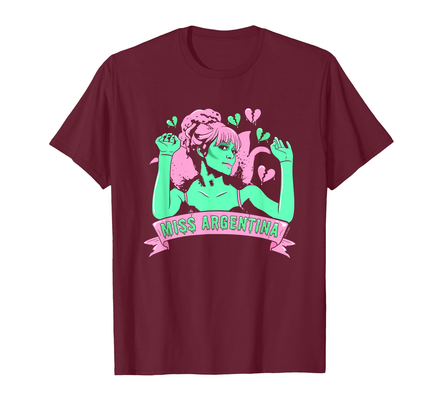 Beetlejuice Iconic Miss Argentina Pastel Colors Big Portrait T-Shirt