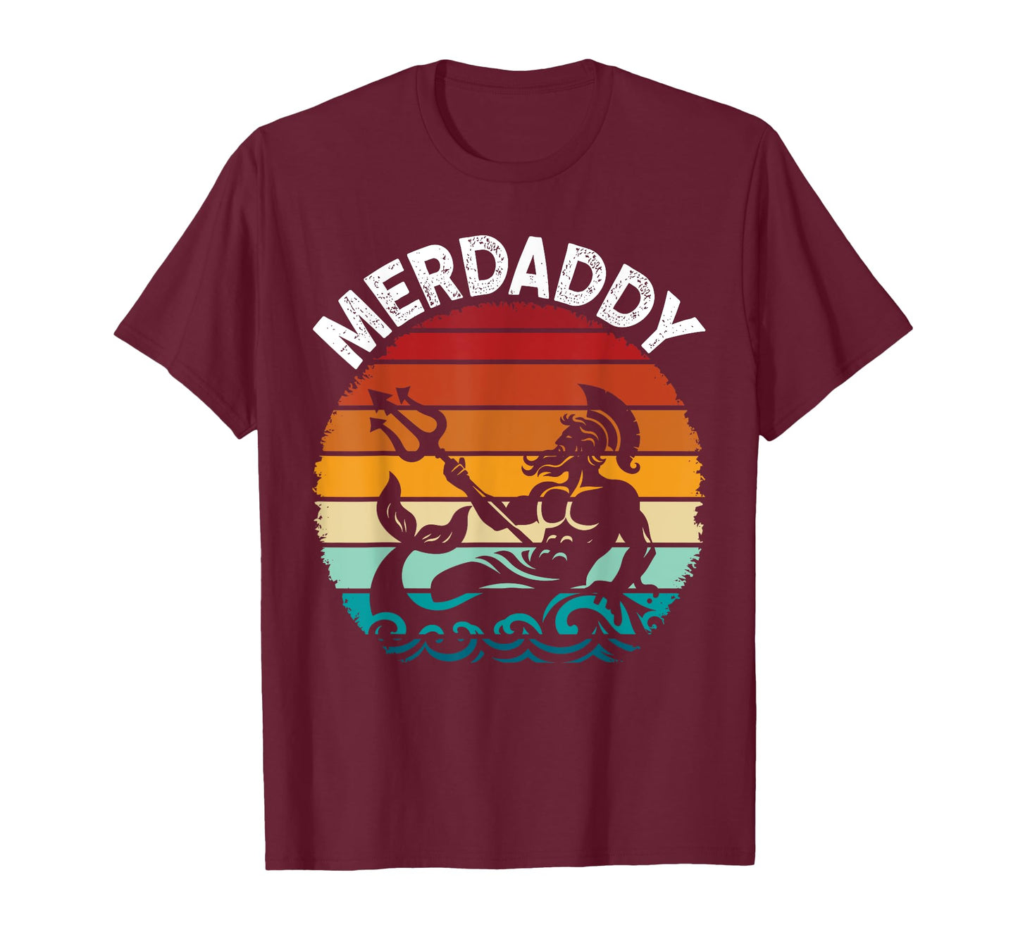 Merdaddy Security Merman Mermaid Daddy Fish Father's Day T-Shirt