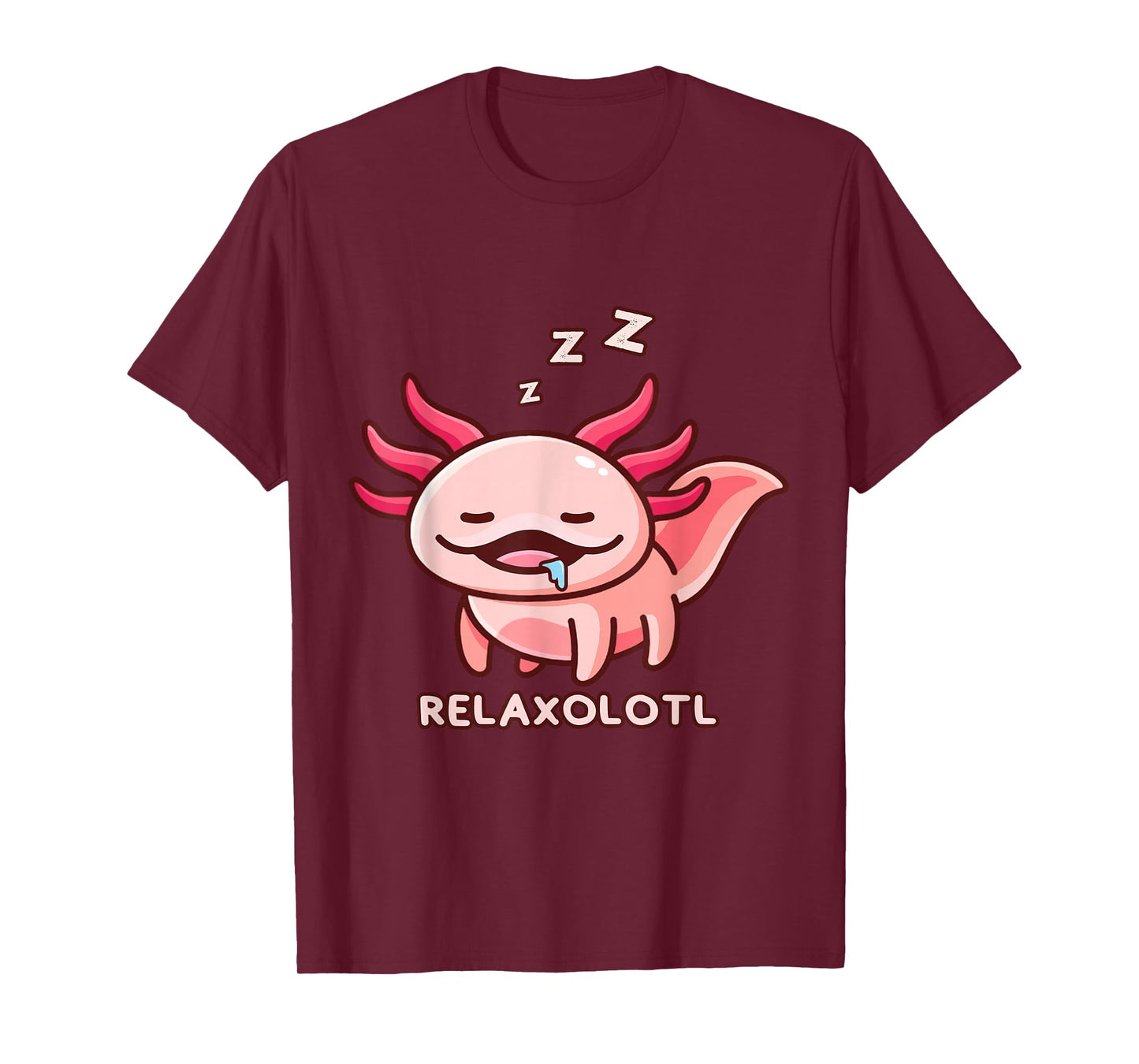Cute Axolotl Adorable Amphibia Mexican Salamander Relaxolotl T-Shirt