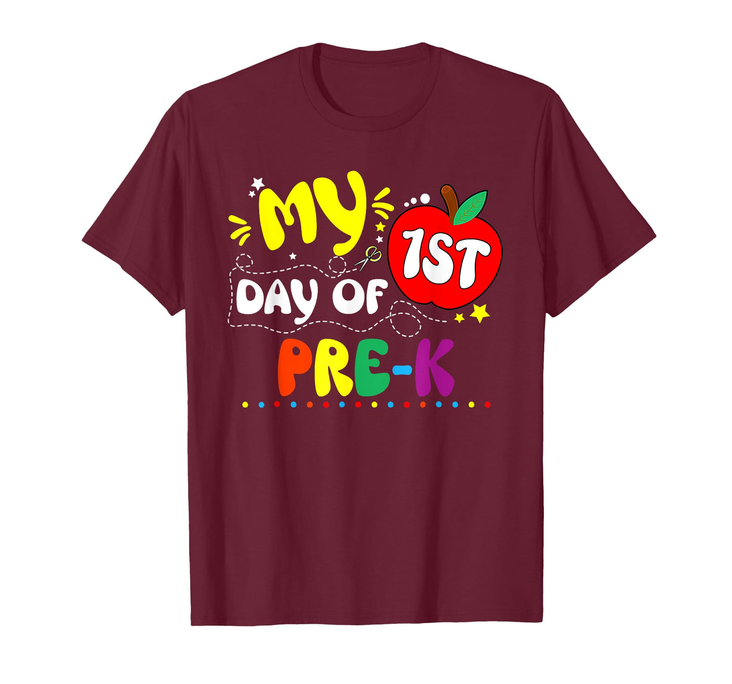 My First Day Of Pre K Teacher Kids 1st Day Of School T-Shirt