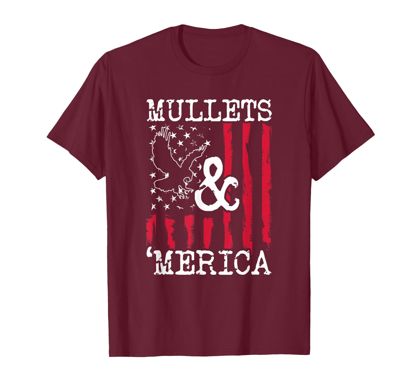 MULLET T SHIRT MULLETS AND MERICA SHIRT MEN GIFT T-Shirt
