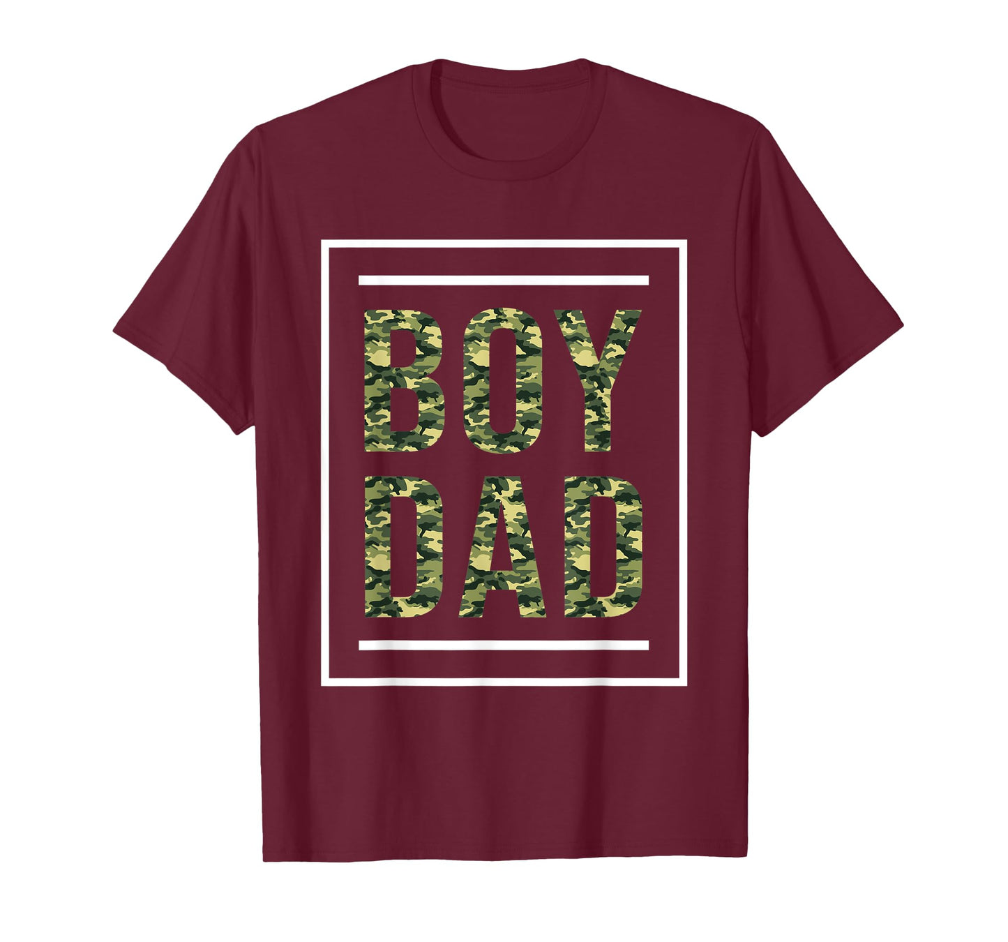 Mens Boy Dad Camo Color Shirt For Father Of Boy Cute Dad Shirt T-Shirt