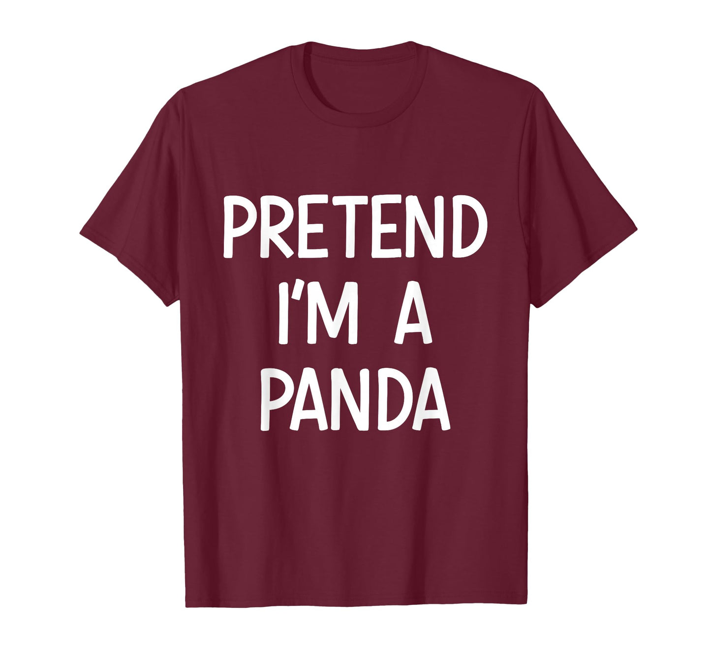 Pretend Im a Panda Costume Halloween T-Shirt